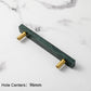Marble-Look Square Cabinet Pulls and Single-Hole Handles
