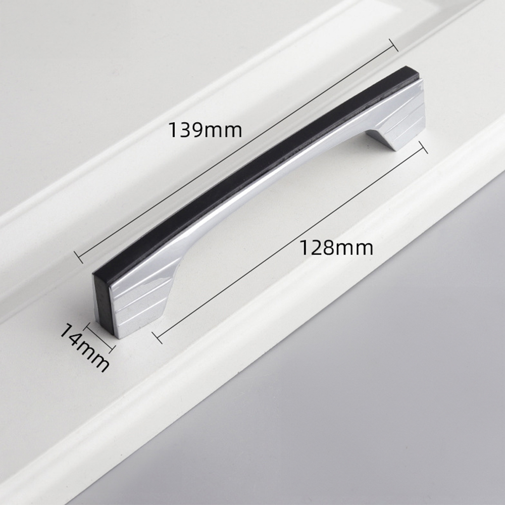 Two-Tone Flat Bar Cabinet Pulls with Flared Ends