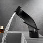 Sereno Waterfall Single Lever Brass Bathroom Sink Faucet, Single Hole Basin Faucet