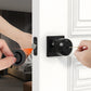 Matte Black Round Privacy Door Knob for Bedroom and Bathroom Doors