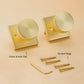 Heavy Duty Square Door Knobs for Closet, Hallway and Bathroom Doors