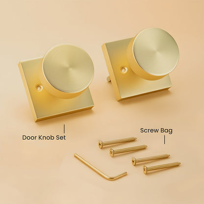 Heavy Duty Square Door Knobs for Closet, Hallway and Bathroom Doors