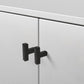 Black Square Cabinet Pulls for Modern Farmhouse Kitchen Cabinets & Drawers