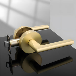 Round Passage Door Lever Handles for Hallway, Closet and Dining Room Doors