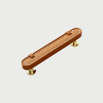 Stitched Leather Cabinet Pulls and Knobs