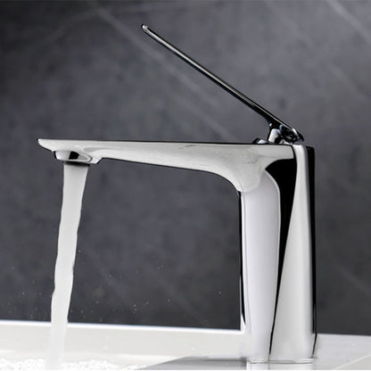 Single Handle Single Hole Brass Vessel Bathroom Sink Faucet