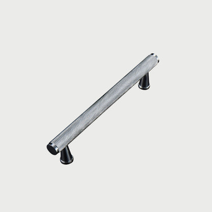 Chrome Textured Cabinet Pulls and Knobs with Backplate Options