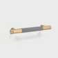 Modern Gold Knurled T-Bar Cabinet Handles and Knobs