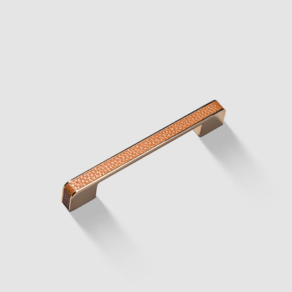 Textured Leather Inlay Cabinet Pulls and Knobs
