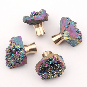 Faceted Crystal Cabinet Knob for Wardrobes