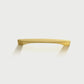 Gold Brass Curved Cabinet Pulls and Drawer Handles