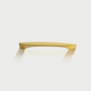 Gold Brass Curved Cabinet Pulls and Drawer Handles