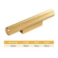 Gold / Gray Ribbed Round Bar Cabinet Handle and Drawer Pull