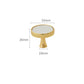 Polished Gold Leather Cabinet Pulls and Knobs