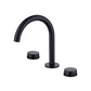 Matte Gold Gooseneck 3 Hole Bathroom Faucet