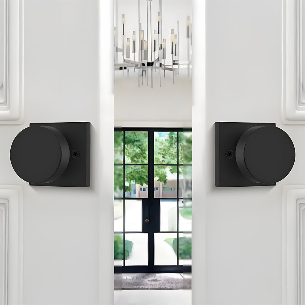 Heavy Duty Square Door Knobs for Closet, Hallway and Bathroom Doors