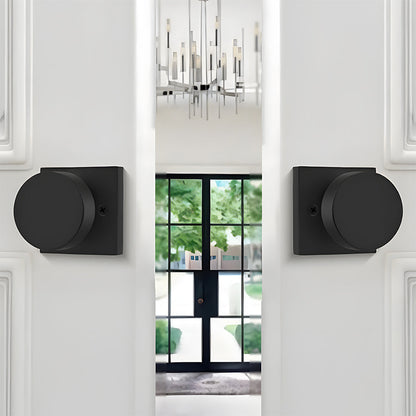 Heavy Duty Square Door Knobs for Closet, Hallway and Bathroom Doors