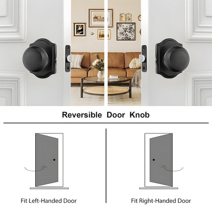 Stainless Steel Interior Door Knobs with Privacy and Passage Options