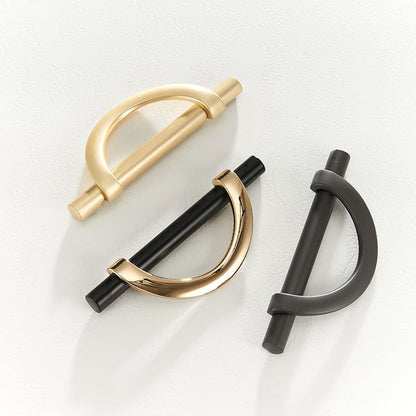 Half Moon Cabinet Pulls for Closets and Wardrobes