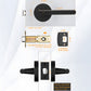 Gold and Black Interior Door Lever Handles for Bedroom and Hallway Doors