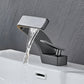 Sereno Waterfall Single Lever Brass Bathroom Sink Faucet, Single Hole Basin Faucet