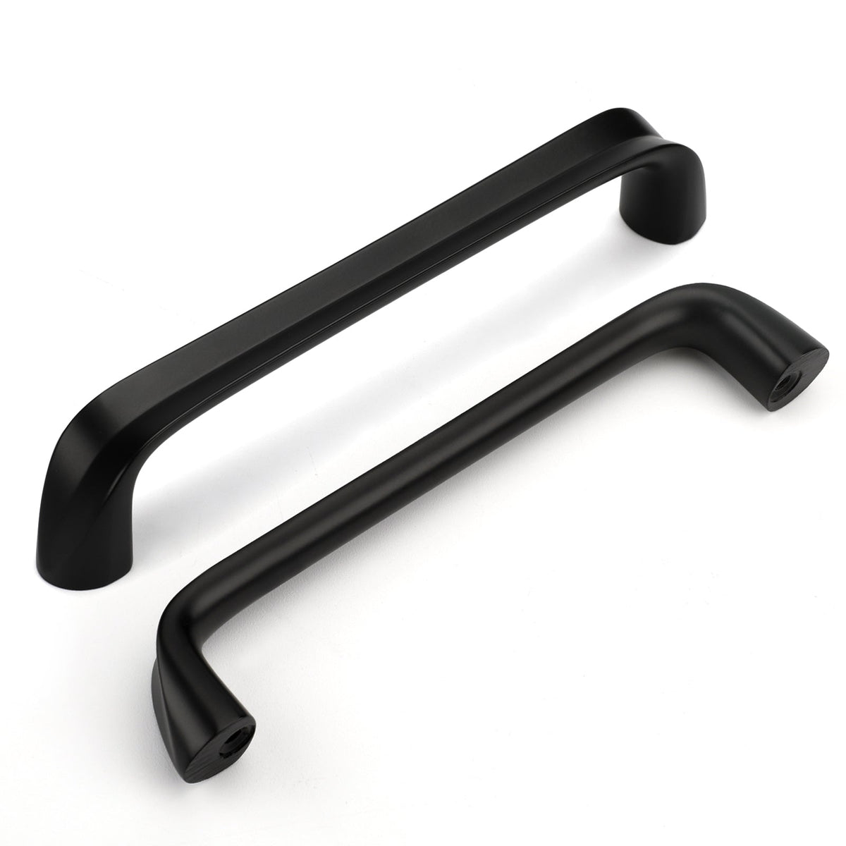 Black 5 Inch Rounded Arch Cabinet Pulls for Kitchens