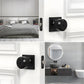 Matte Black Round Privacy Door Knob for Bedroom and Bathroom Doors