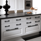 Solid Aluminum Alloy Modern Black Long Cabinet and Drawer Pulls