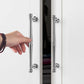 Chrome-Finish Brass Bar Cabinet Pulls and Drawer Handles