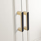 Two-Tone Slim Bar Cabinet Handles and Knobs for Wardrobes