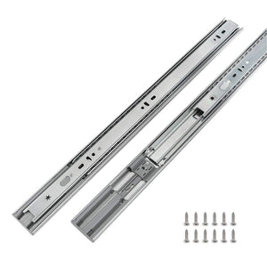 Soft Close Ball Bearing Full Extension Side Mount Drawer Slides 100 LB Load Capacity