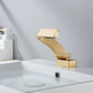 Sereno Waterfall Single Lever Brass Bathroom Sink Faucet, Single Hole Basin Faucet