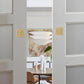 Square Keyless Pocket Door Lock with Indicator