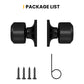 Matte Black Round Privacy Door Knob for Bedroom and Bathroom Doors