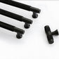 Knurled Round Bar Cabinet Pulls, Aluminum Alloy Handles