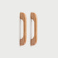 Curved Solid Wood Cabinet Handles and Round Cabinet Knobs