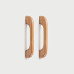 Curved Solid Wood Cabinet Handles and Round Cabinet Knobs