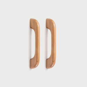 Curved Solid Wood Cabinet Handles and Round Cabinet Knobs