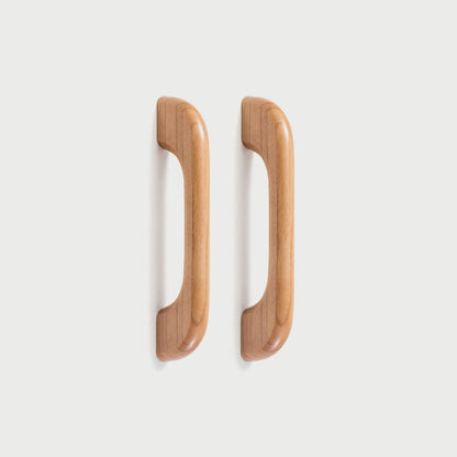 Curved Solid Wood Cabinet Handles and Round Cabinet Knobs