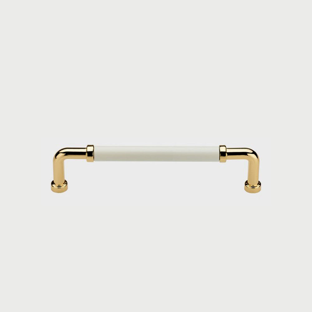 Two-Tone Round Bar Cabinet Pulls and Knobs for Dressers