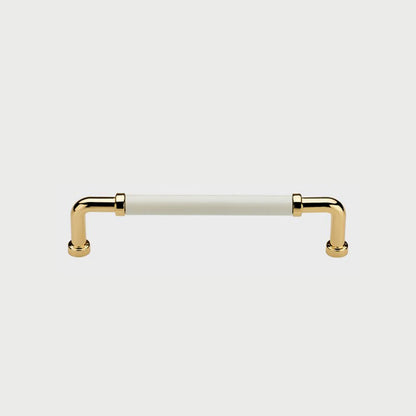Two-Tone Round Bar Cabinet Pulls and Knobs for Dressers