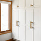 Gold Turned Bar Cabinet Handles and Drawer Pulls