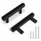 Matte Black Square Bar Drawer Pulls and Cabinet Handles