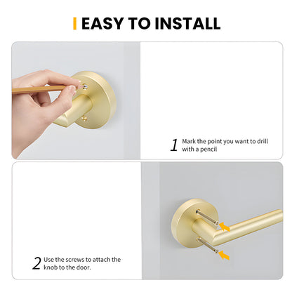Zinc Alloy Passage Door Lever Handles for Closet and Hallway Doors