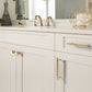 Modern Gold Knurled T-Bar Cabinet Handles and Knobs