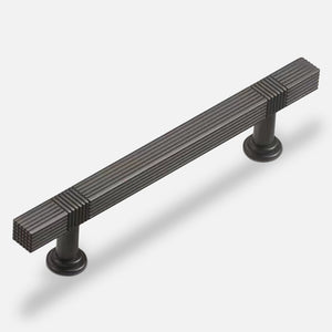Ribbed Square Bar Cabinet Pulls and Drawer Handles