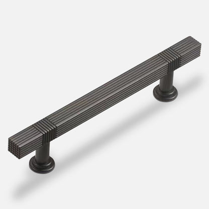 Ribbed Square Bar Cabinet Pulls and Drawer Handles