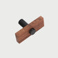 Wood Grain Cabinet Handles and Knobs with Metal Posts