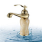 Modern Brass and Jade Single Handle Bathroom Faucet