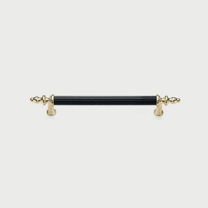 Fluted Zinc Alloy Cabinet Pulls in Shiny Finishes
